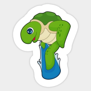 Turtle Snowboard Winter sports Sticker